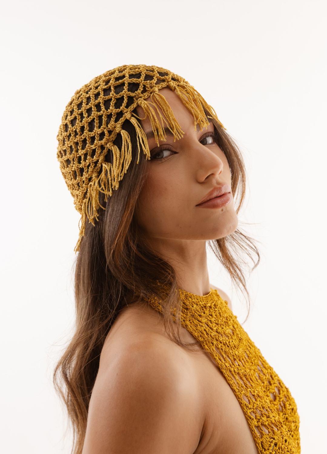 Headpiece Franjas Dourada - Parioli