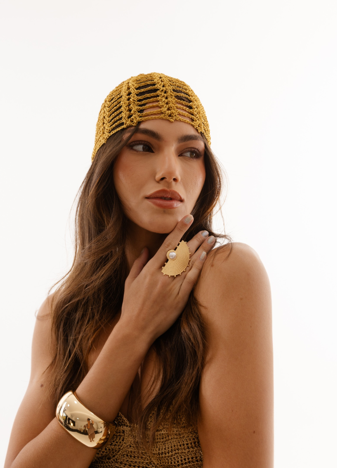 Headpiece Dourada - Salina